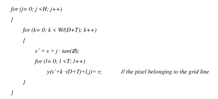 A Grid Line Suppression Technique Based On Deep Convolutional Neural Networks